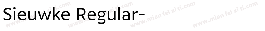 Sieuwke Regular字体转换